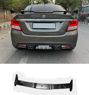 Auto Pearl Roof Wing Rear Spoiler Godzilla Compatible with All Car |Car Spoiler with Light Weight | Color - Black