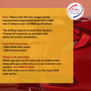 OE Type Car Spoiler for Hyundai i10 Grand, (Golden Orange)