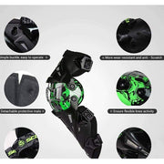 K12 Bike Riding Knee Guard Triumph with Hologram Sticker (Green) - (Set of 2)