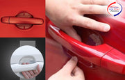 Door Guard Handle Sticker PU Finger Guard Paint Protection for All Car (Set of 4 Pcs)