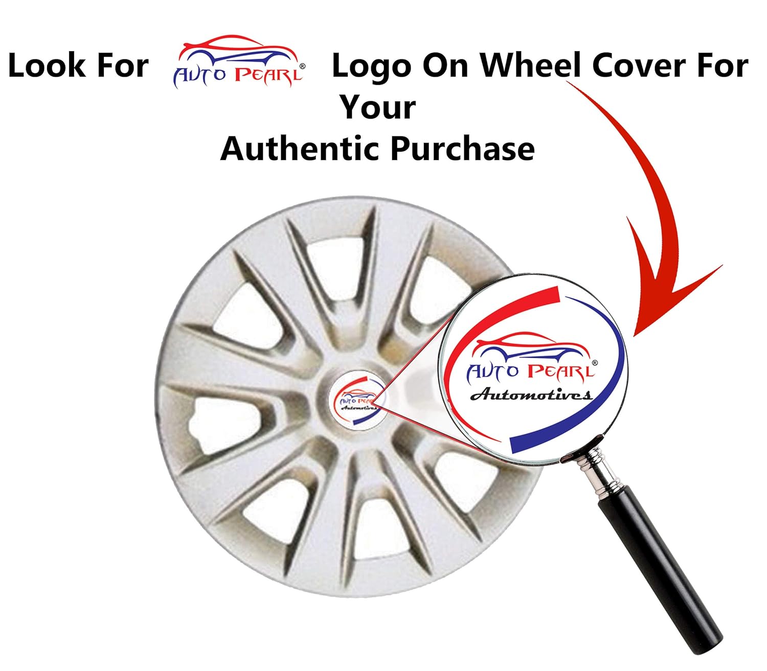 Auto Pearl Premium Set of 4 Pcs Car Wheel Cover for New Indigo R14 Replacements for OEM Steel Wheels ABS with Retention Ring for All Car