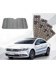 Car Windshield 3 Layer Sun Shade Front Window Sunshade Cover Blocks UV Rays Reflecting Foldable Aluminum Sunshade
