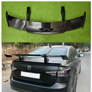 Auto Pearl Roof Wing Rear Spoiler Compatible with All Car |Car Spoiler with Light Weight | Color - Black