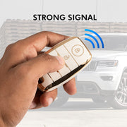 TPU Car Key Cover Compatible with Kia Sonet, Seltos 2020 4 Button Smart Key (Push Button Start Models,