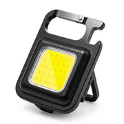 Rechargeable COB LED Keychain Flashlight, 800 Lumen Magnetic Work Light with 3 Modes, Portable USB Mini Torch for Camping Emergency Workshop Repair Waterproof