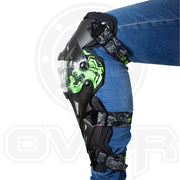 K12 Bike Riding Knee Guard Triumph with Hologram Sticker (Green) - (Set of 2)