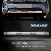 Bumper Diffuser (Front & Rear) Set Reflector Imported Quality Compatible with Innova Hycross