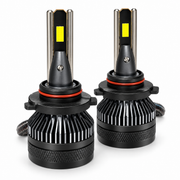 Auto Pearl E45 9005 LED Headlight Bulb, 6000K, 240W (120W Each), 15000LM, Rear Cooling Fan, Warm White Light