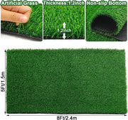 Waterproof Artificial Grass Mat for Balcony | Green Grass Carpet for Balcony | All-Weather Home and Office