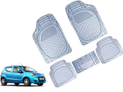 Heavy Duty Transparent 4Pcs PVC Rubber 6204 Clear Car Mat