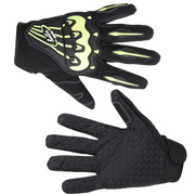 Bike Riding Gloves with Touch Screen Sensitivity Riding Full Gloves Riding Gloves  Lemon Green with Black