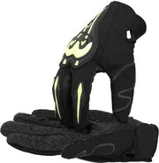 Bike Riding Gloves with Touch Screen Sensitivity Riding Full Gloves Riding Gloves  Lemon Green with Black