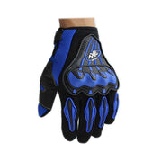Bike Riding Gloves with Touch Screen Sensitivity Riding Full Gloves Riding Gloves  Blue with Black