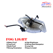 High Power Premium Quality Halogen  Fog Lamp Assembly (Set of 2 Pcs)