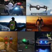 Sight Bicycle Safety Signal Warning Motorcycle Helmets led LED & USB Charging for all kind of Drones (Multicolor)
