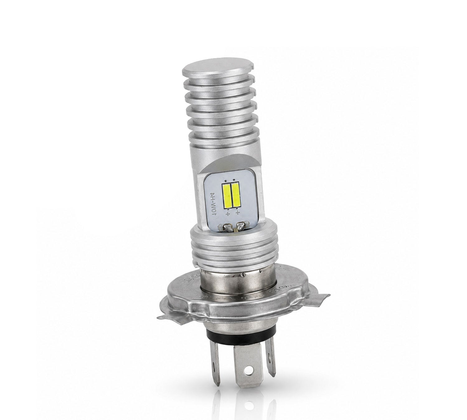 Auto Pearl HS1 H4 LED Motorcycle Headlight Bulb 15W Hi/Low Beam, Super Bright White Light, Dual Side COB LED Chip, Heat Sink, compatible with All Bike (Pack of 1)