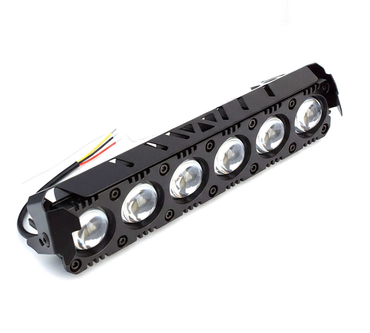 Auto Pearl Motorcycle 6-Projector Lens Driving Lights Yellow / White LED Spot light 35W, 12-80V Dual Color Mode Auxiliary Lights compatible with All Bike
