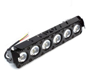 Auto Pearl Motorcycle 6-Projector Lens Driving Lights Yellow / White LED Spot light 35W, 12-80V Dual Color Mode Auxiliary Lights compatible with All Bike