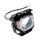 Auto Pearl Spot LED Work Light 12V-20W White/White-Yellow/Yellow High Beam and Multi Flicker mode Red/Blue Fog light, Off-Road Vehicles compatible with All Bikes and Cars