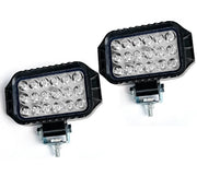 Auto Pearl Auxiliary light 18 LED Hi-Lo Ultra Bright White light Driving Spot Work Lights | 12V-35W High Brightness Driving Lamp, Work Spot Lights compatible with All Bikes and Cars