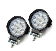 Auto Pearl 12LED Work Light, 20W Round Motorcycle Foglight Ultra Bright White light 12V Driving Spot Work Lights compatible with All Bike and Car