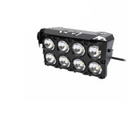 Auto Pearl Motorcycle 8-Lens Driving Lights Flasher Yellow, White with Red-Blue Led light, 40W, 12-80V Auxiliary Lights compatible with All Bike