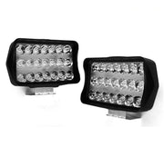 Auto Pearl Auxiliary 21Led Light, 12V-24W, 3Modes White / Yellow / Yellow-White | High Brightness Driving Lamp, Work Spot Lights compatible with All Bike and Car (Pack of 2)
