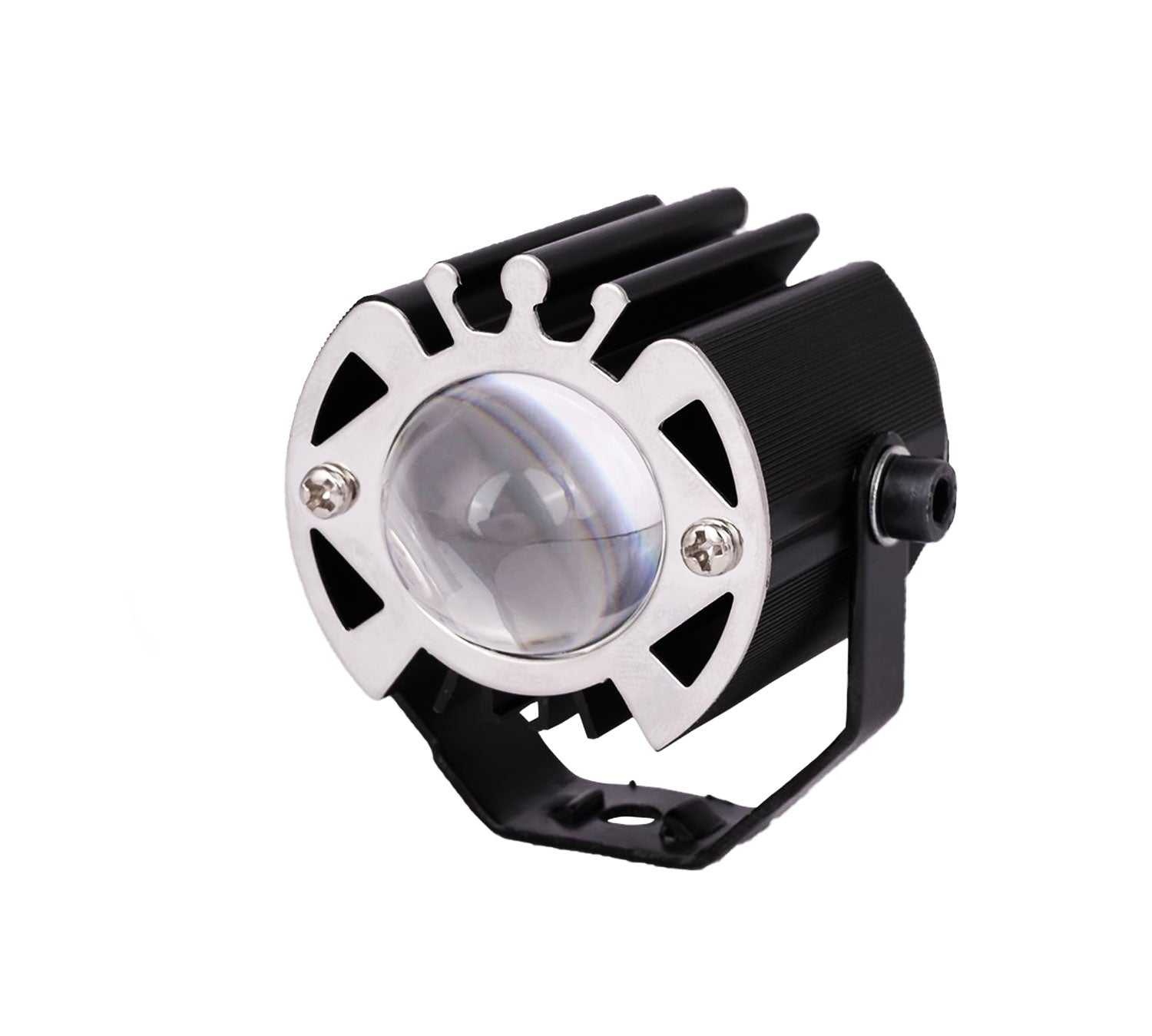 Auto Pearl One-Lens Crown Spotlight Voltage 12V and Power 12W fog light Emitting Diode compatible with All Bike and Car