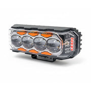 Auto Pearl Motorcycle Yellow/White & Red/Blue 4LED High Beam 12V-18W Fog Light with Flashing Mode Off-Road Vehicles compatible with All Bikes and Cars