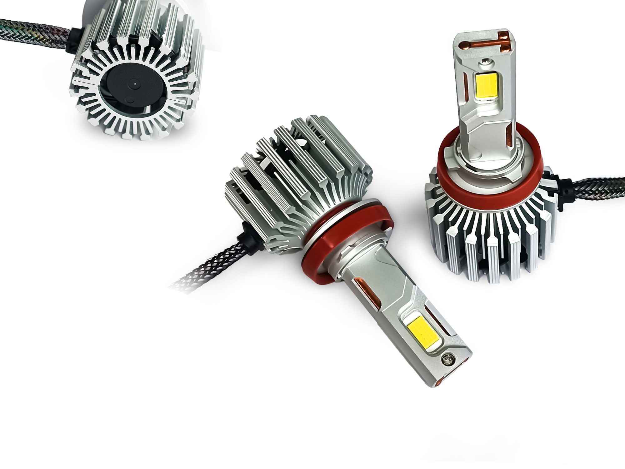 Auto Pearl H8/H9 LED Headlight Bulb for Car 280W 18000LM 6000K (White Light LED Headlight Bulb) compatible with All Car (Pack of 2)