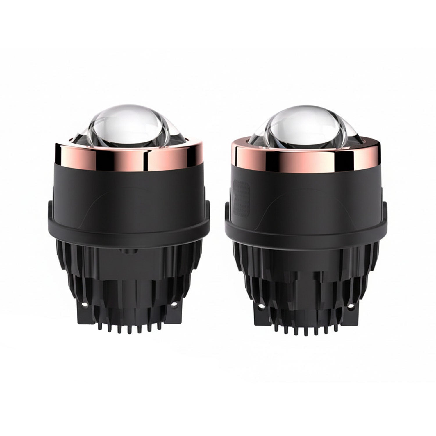 Auto Pearl 3in1 Projector Lens Fog Light With Tri-Color Inbuilt Led Hi/Low Beam 12V 3 Inch BI-Xenon Fog Light Projector Housing (White/Warm White/Yellow) compatible with All Car