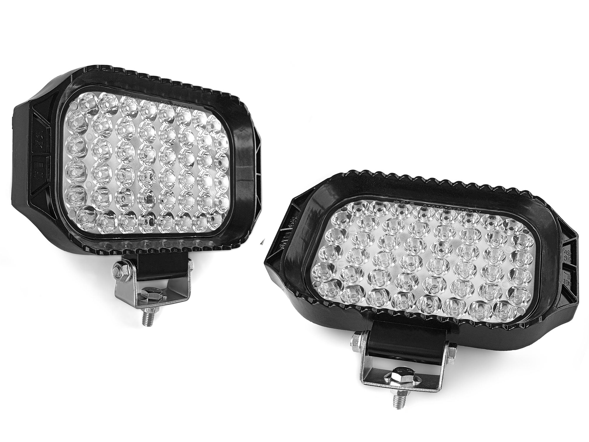 Auto Pearl Auxiliary light 48LED Hi-Lo Ultra Bright White light Driving Spot Work Lights | High Brightness Driving Lamp, 12V-60W, Work Spot Light compatible with All Bike and Car (Pack of 2)