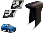 Auto Pearl Premium Car Armrest with Storage Box, High-Density Foam, Nappa Leatherette, No Obstruction to Rear Window Buttons, for Alto 800 2012-2016