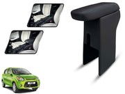 Auto Pearl Premium Car Armrest with Storage Box, High-Density Foam, Nappa Leatherette, No Obstruction to Rear Window Buttons, for Alto 800 2016-2019
