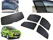 Z-Black Car Window Plug-in Half Sun Shades & Rear Dicky Curtain (Combo) for Maruti