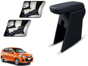 Auto Pearl Premium Car Armrest with Storage Box, High-Density Foam, Nappa Leatherette, No Obstruction to Rear Window Buttons, for Alto-K10 2014-2020