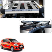 Car Roof Quest Luggage (4x 4) Frame Aluminum Roof Frame Universal Roof Frame Travel Frame Load Frame Load Over 100 kg Roof Shelves Luggage Box Roof Rack (Silver)