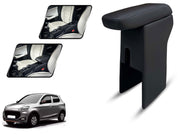 Auto Pearl Premium Car Armrest with Storage Box, High-Density Foam, Nappa Leatherette, No Obstruction to Rear Window Buttons, for Alto K10 2021-2025