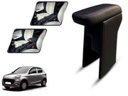 Auto Pearl Premium Car Armrest with Storage Box, High-Density Foam, Nappa Leatherette, No Obstruction to Rear Window Buttons, for Alto K10 2021-2025