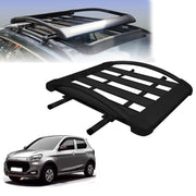 Car Roof Luggage (4x 4) Frame Aluminum Roof Frame Universal Roof Frame Travel Frame Load Frame Load Over 100 kg Roof Shelves Luggage Box Roof Rack (Black)