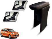 Auto Pearl Premium Car Armrest with Storage Box, High-Density Foam, Nappa Leatherette, No Obstruction to Rear Window Buttons, for Alto K10 2010 New 2014