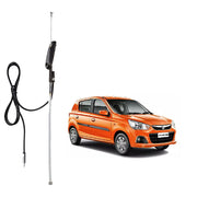 Auto Pearl - Vehicle Roof Mount Rubber Antenna Mast Flexible Car Antenna with Anti-Theft Design and Car Wash Safe - Black