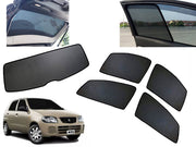 Z-Black Car Window Plug-in Half Sun Shades & Rear Dicky Curtain (Combo) for Maruti