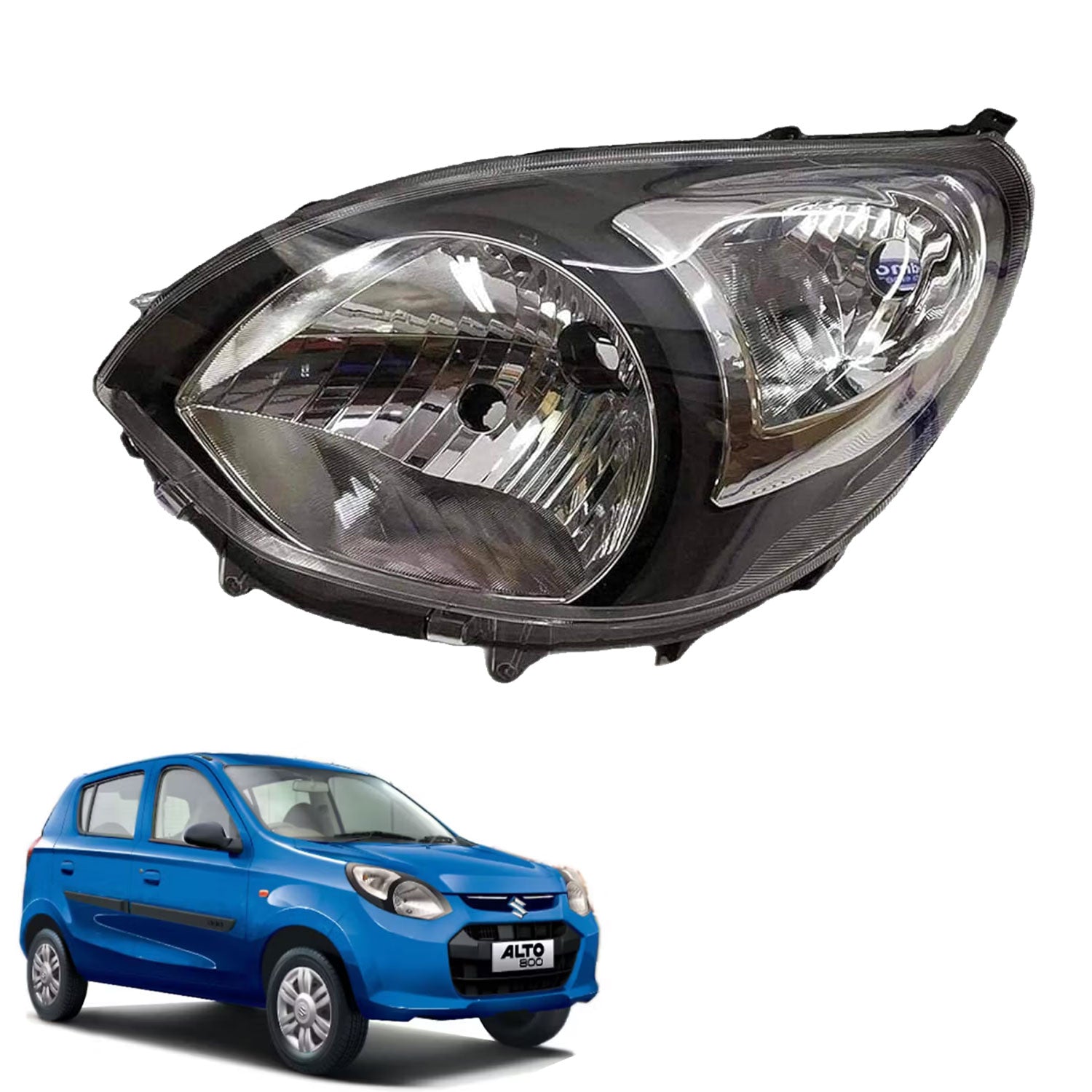 Auto Pearl Headlight assembly for Maruti Suzuki Alto 800 Type-1, 2012-2015