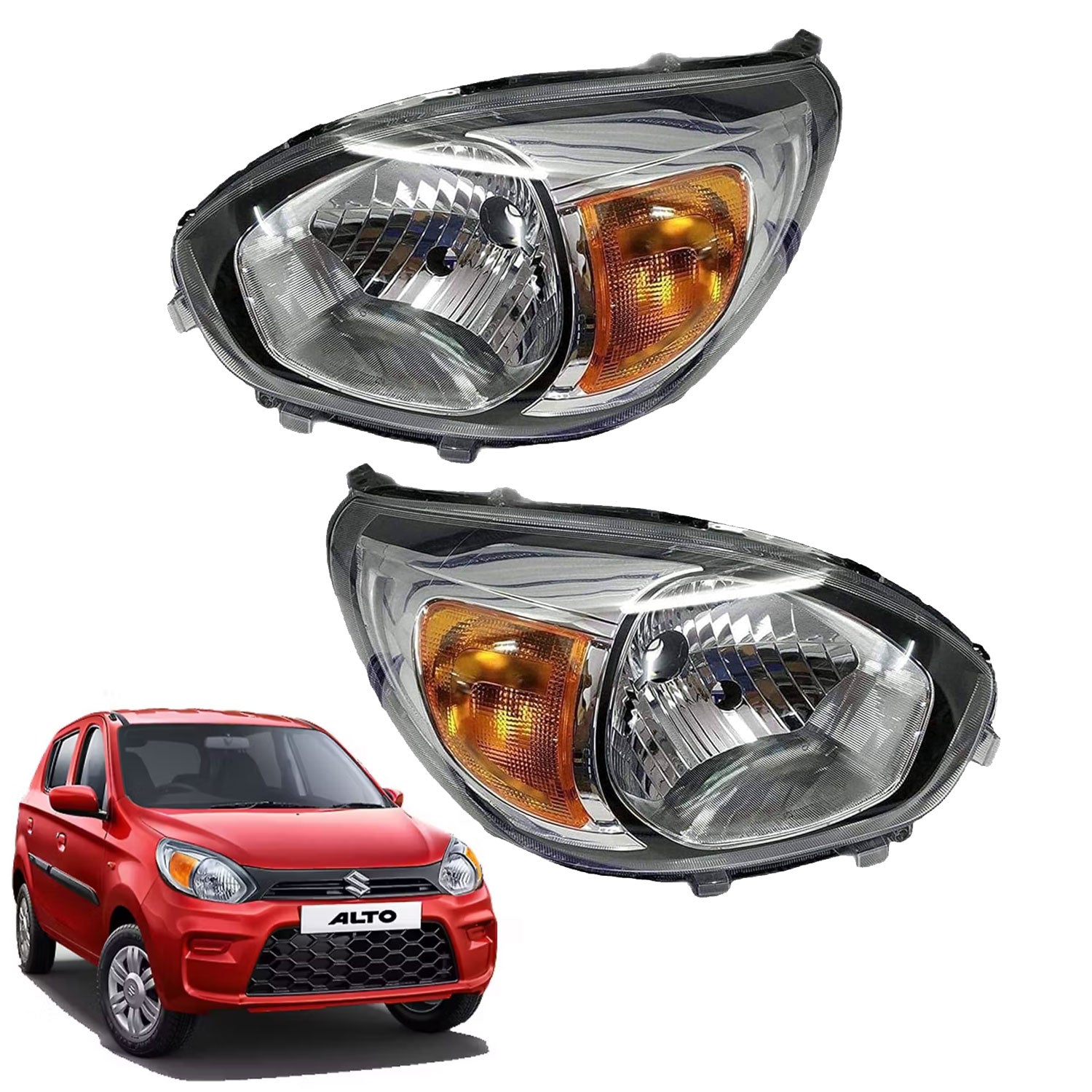 Auto Pearl Headlight assembly for Maruti Suzuki Alto 800 Type-2, 2016-2025