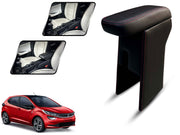 Auto Pearl Premium Car Armrest with Storage Box, High-Density Foam, Nappa Leatherette Black with double Stitching, No Obstruction to Rear Window Buttons, for Altroz