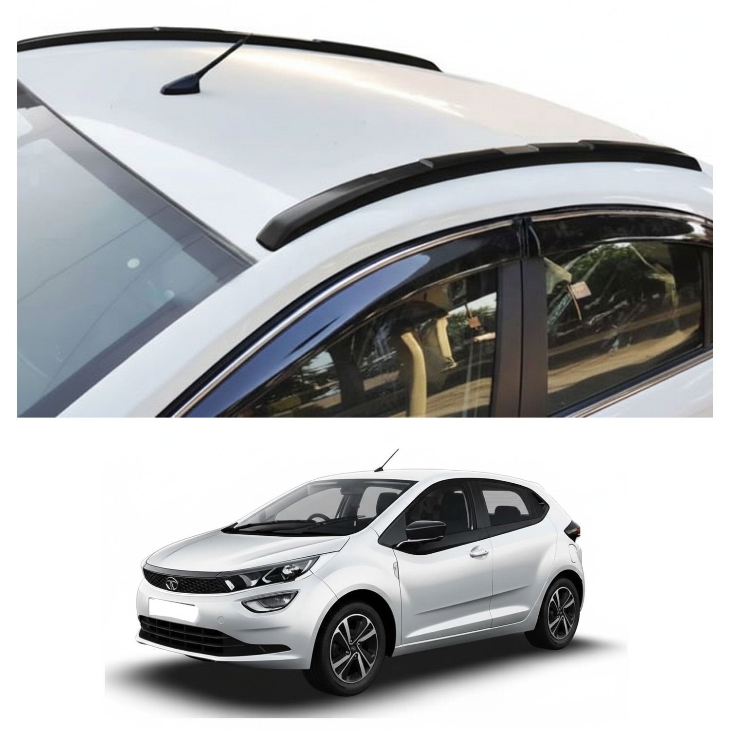 Auto Pearl Roof Rails Compatible with Altroz (Set of 2)