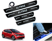Auto Pearl Car Door Foot Step Led Sill/Scuff Plates With Mirror Finish Compatible with All Models (Set of 4)