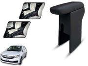 Auto Pearl Premium Car Armrest with Storage Box, High-Density Foam, Nappa Leatherette, No Obstruction to Rear Window Buttons, for Amaze 2018