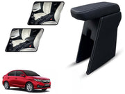 Auto Pearl Premium Car Armrest with Storage Box, High-Density Foam, Nappa Leatherette, No Obstruction to Rear Window Buttons, for Amaze 2018-2021Onwards